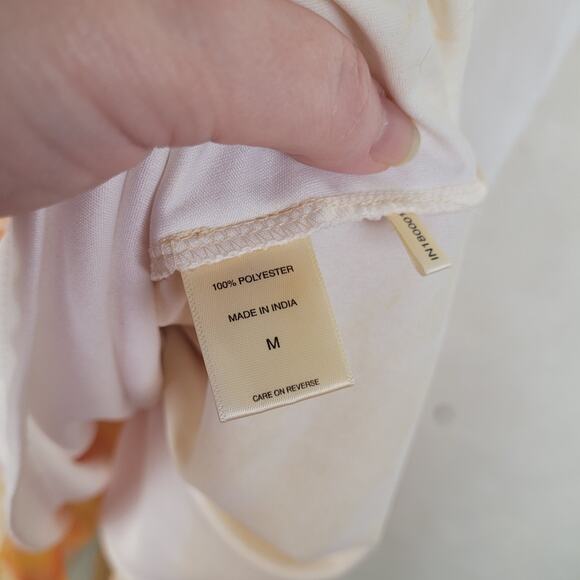 New York and Company sleeveless rainbow striped flowy maxi dress size Medium - Picture 7 of 9